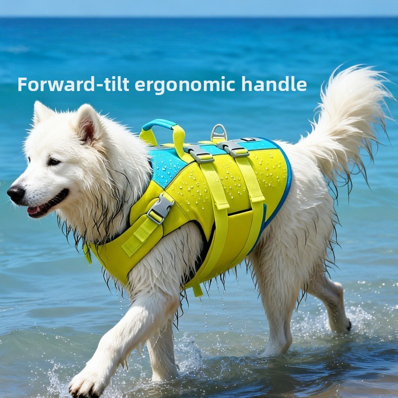 Life Jacket Buoyancy - เสื้อชูชีพสำหรับสัตว์เลี้ยงที่มีแรงลอยตัวสูงสำหรับสุนัข เสื้อชูชีพสำหรับสุนัขพันธุ์โกลเด้น บูลด็อก บอร์เดอร์คัท และสุนัขขนาดใหญ่ ชุดช่วยลอยตัวสำหรับสุนัข