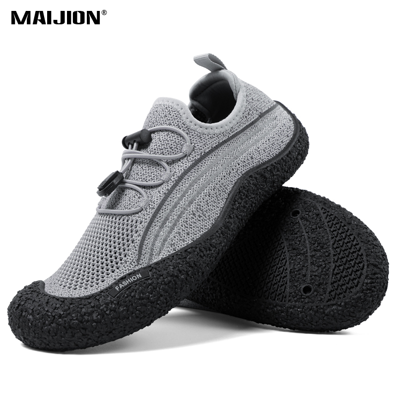 Aquatic Sports Shoes - รองเท้าลุยน้ำชายหาดแบบเท้าเปล่า รองเท้ากีฬาทางน้ำตาข่ายแห้งเร็วสำหรับผู้ชาย รองเท้ากันลื่นสำหรับผู้หญิง รองเท้าลุยน้ำริมทะเล รองเท้าผ้าใบสำหรับกิจกรรมกลางแจ้ง