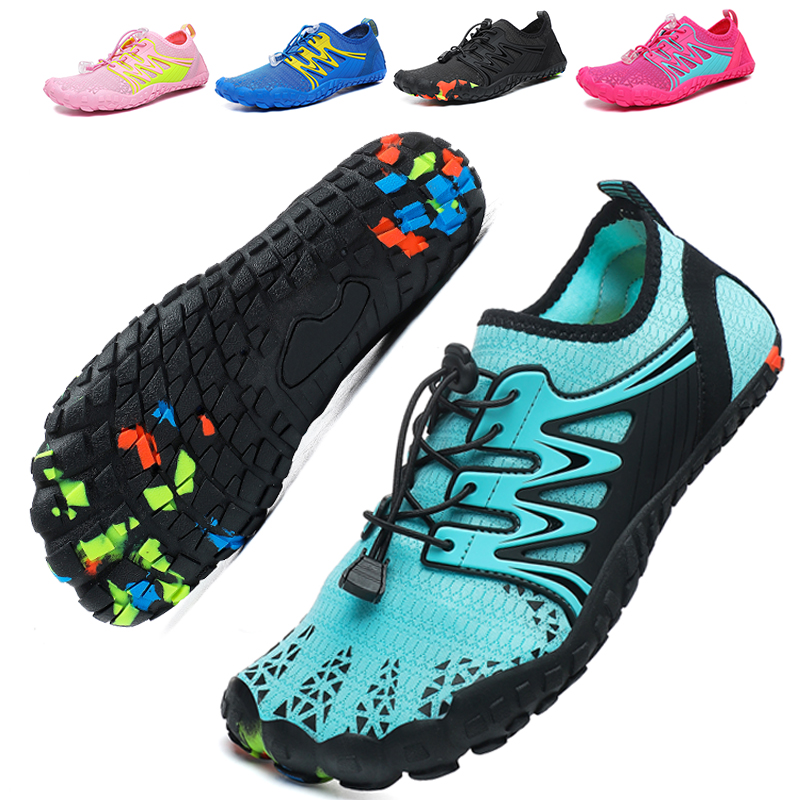 Aquatic Sports Shoes - รองเท้าลุยน้ำสำหรับทุกเพศรองเท้าลุยน้ำแห้งเร็วระบายน้ำรองเท้าลุยน้ำชายหาดกีฬาว่ายน้ำรองเท้าแตะโยคะเท้าเปล่าสำหรับดำน้ำเล่นกระดานโต้คลื่น