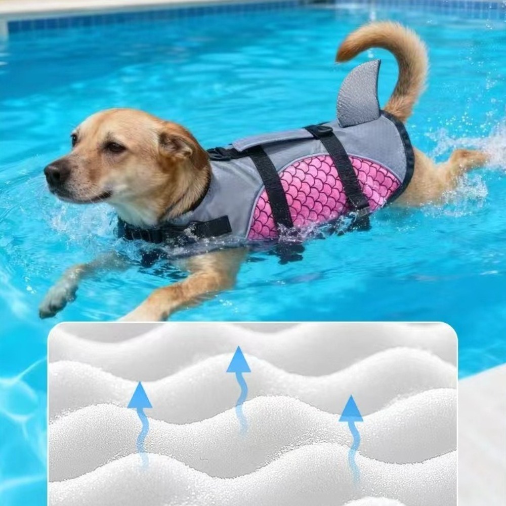 เสื้อชูชีพสุนัขที่มีแรงลอยตัวส - Life Jacket Buoyancy บทวิจารณ์และราคา